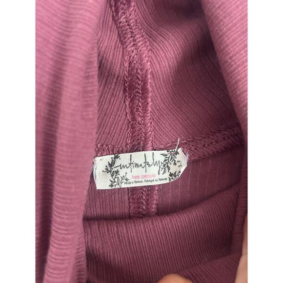 Free People Intimately Pink Sydney Layering Top in Smokey Wings Small - Picture 5 of 9